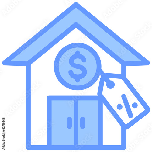 Estate Liquidation Blue Icon
