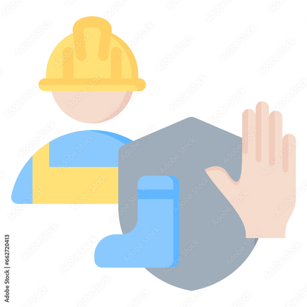 Personal Protective Equipment Flat Icon Personal Protective Equipment Flat Icon