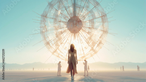 Couture and Creativity: Desert Supermodel at Art, generative ai