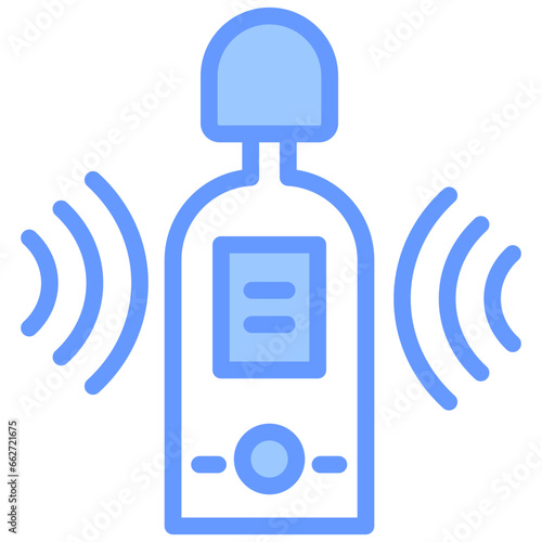 Noise Control Measures Blue Icon
