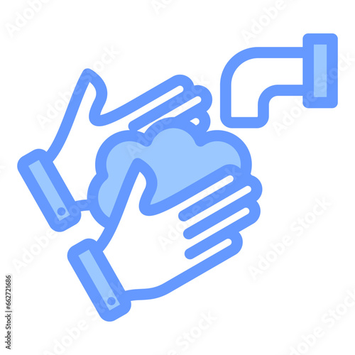 Personal Hygiene Practices Blue Icon