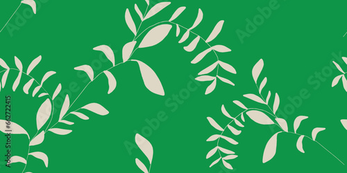 Leaves pattern illustration floral graphic seamless pattern.
