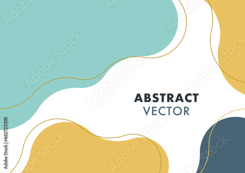 抽象的　背景　ミント　ナチュラル　フレーム  シンプル　ウェーブ