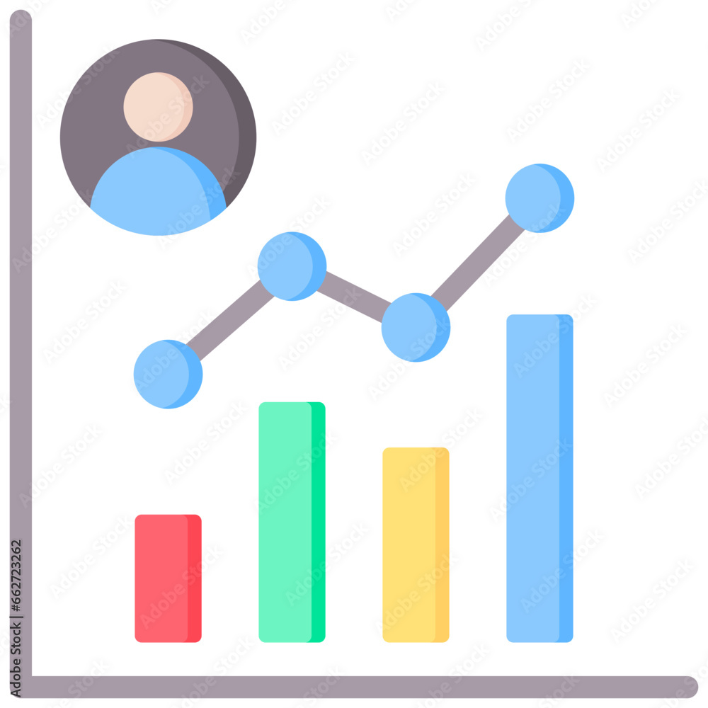 Performance Metrics Flat Icon Performance Metrics Flat Icon