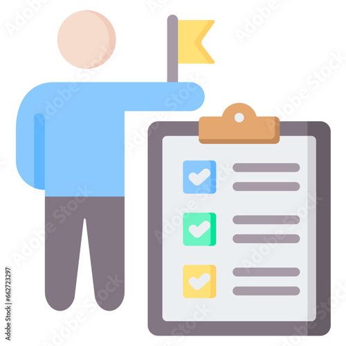 Leadership Assessment Flat Icon