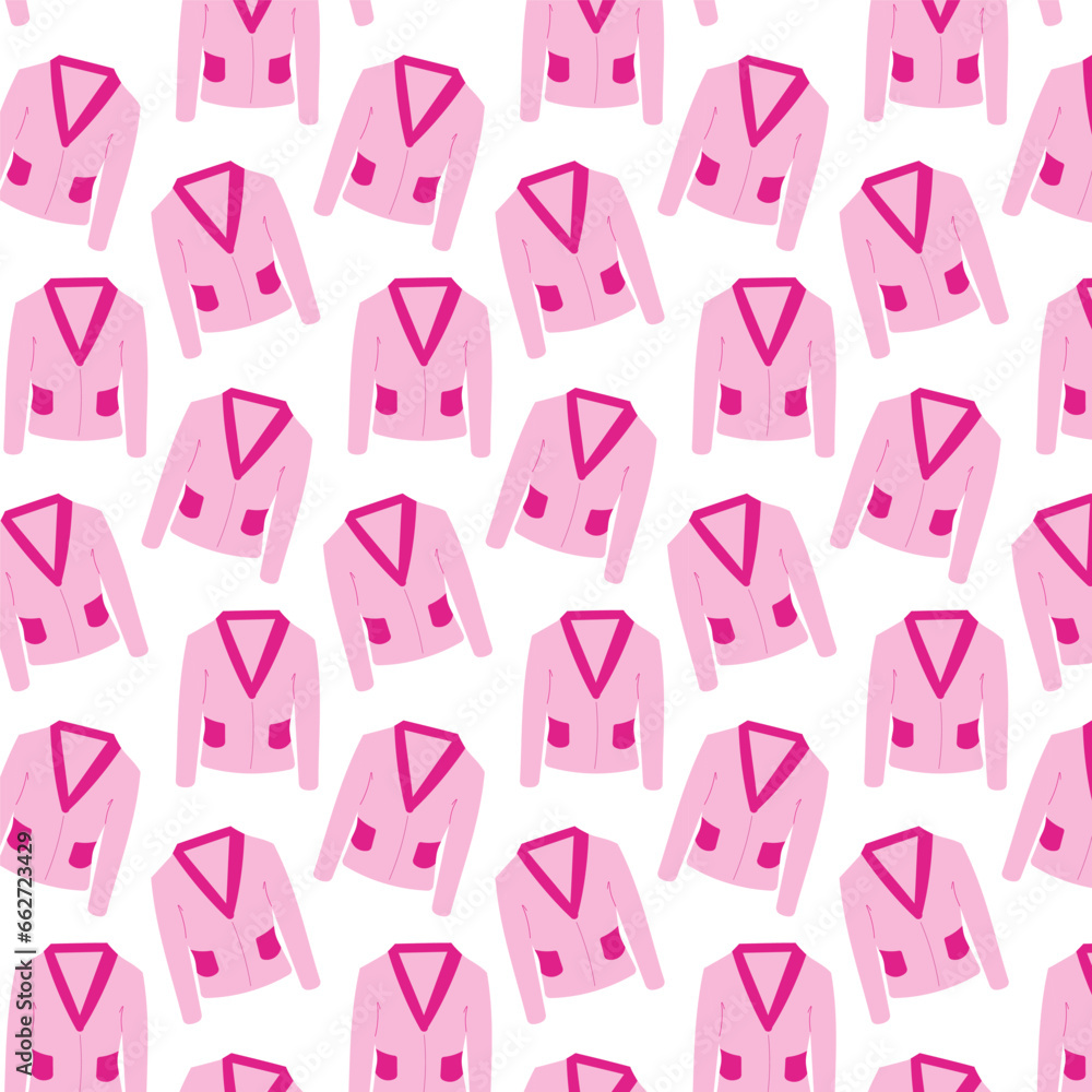 Fototapeta premium coat jacket clothing doll pink pattern textile