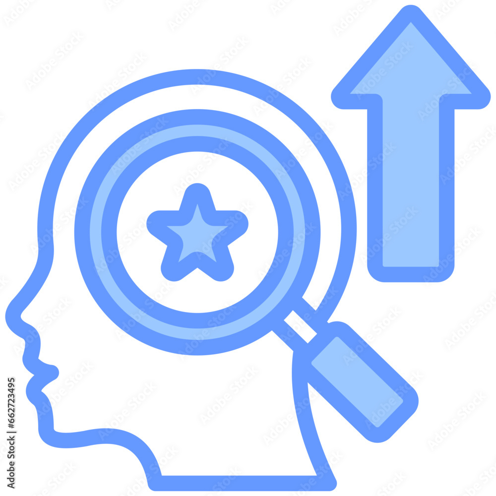 High Potential Identification Blue Icon High Potential Identification Blue Icon