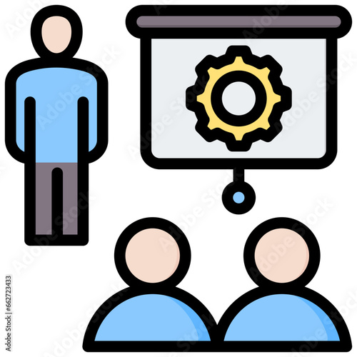 Workshop Outline Color Icon