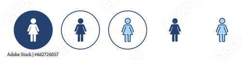 Female icon vector. woman sign and symbol