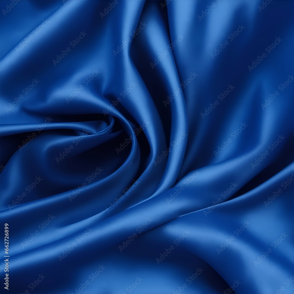 Obraz premium Blue color silky texture. AI generated illustration