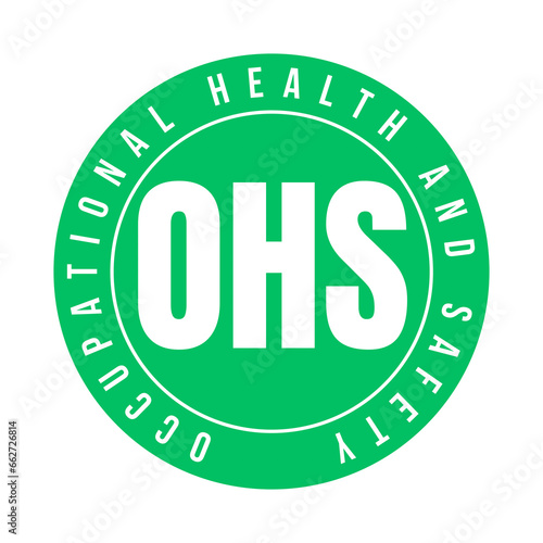 OHS occupational health and safety symbol icon