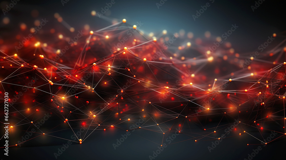 Obraz premium Abstract modern stylish 3D red and black background