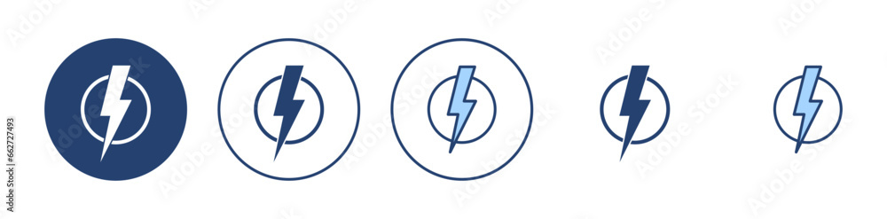 Lightning icon vector. electric sign and symbol. power icon. energy sign Lightning icon vector. electric sign and symbol. power icon. energy sign
