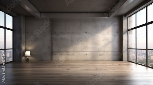 Empty modern interior room. photo