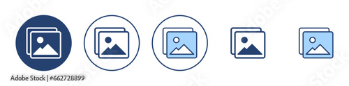 Picture icon vector. photo gallery sign and symbol. image icon