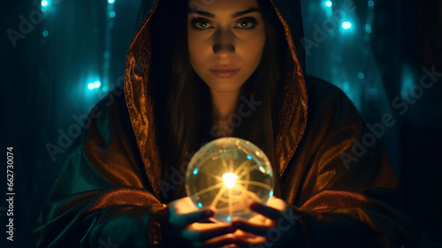 Guided by Fate: Fortune Teller and the Enchanted Crystal Ball, Generative AI