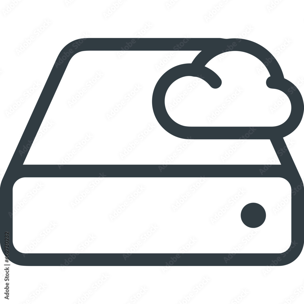 Cloud storage icon symbol vector image. Illustration of the database server hosting cloud system digital design image Cloud storage icon symbol vector image. Illustration of the database server hosting cloud system digital design image