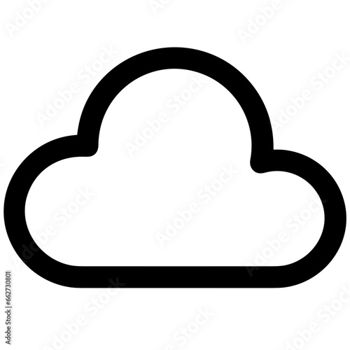 Cloud storage icon symbol vector image. Illustration of the database server hosting cloud system digital design image