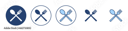 spoon and fork icon vector. spoon, fork and knife icon vector. restaurant sign and symbol