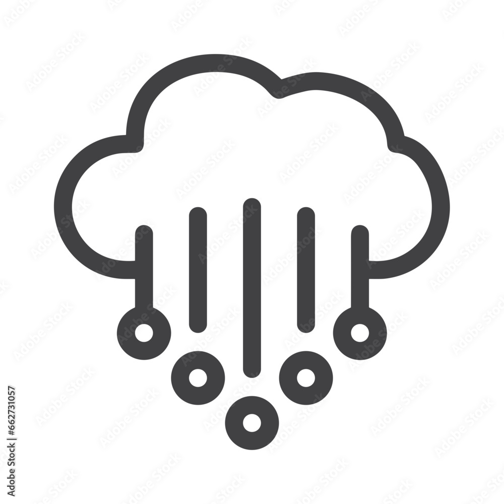 Cloud storage icon symbol vector image. Illustration of the database server hosting cloud system digital design image Cloud storage icon symbol vector image. Illustration of the database server hosting cloud system digital design image