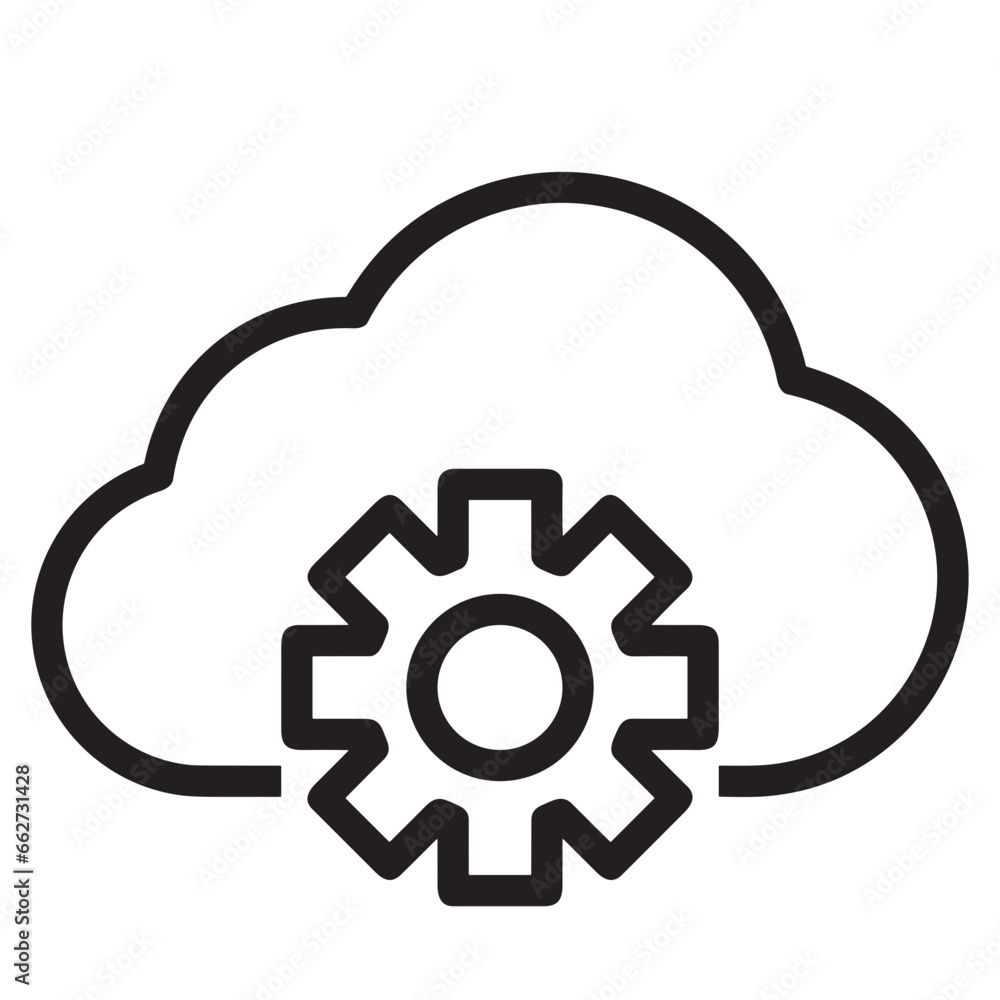 Cloud storage icon symbol vector image. Illustration of the database server hosting cloud system digital design image Cloud storage icon symbol vector image. Illustration of the database server hosting cloud system digital design image