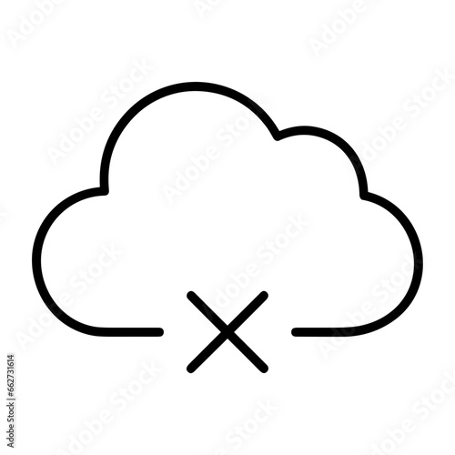 Cloud storage icon symbol vector image. Illustration of the database server hosting cloud system digital design image