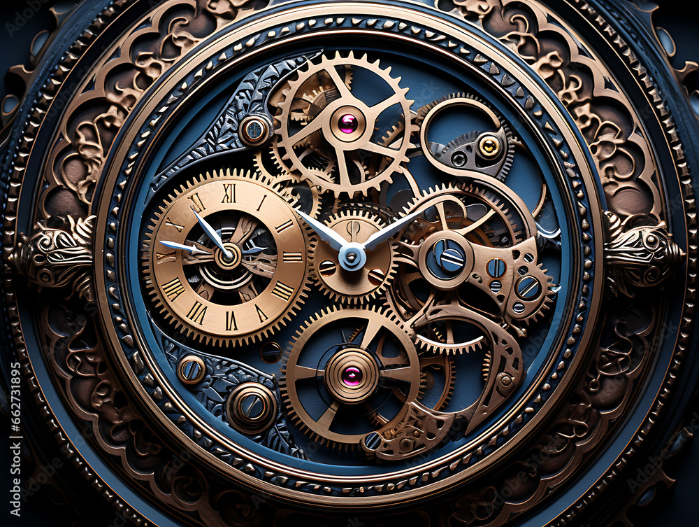 Intricate Gears and Cogs of a Vintage Watch