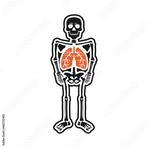 chronic obstructive pulmonary awareness month vector image illustration