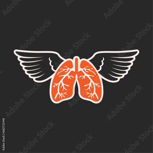 chronic obstructive pulmonary awareness month vector image illustration