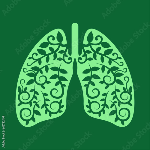chronic obstructive pulmonary awareness month vector image illustration