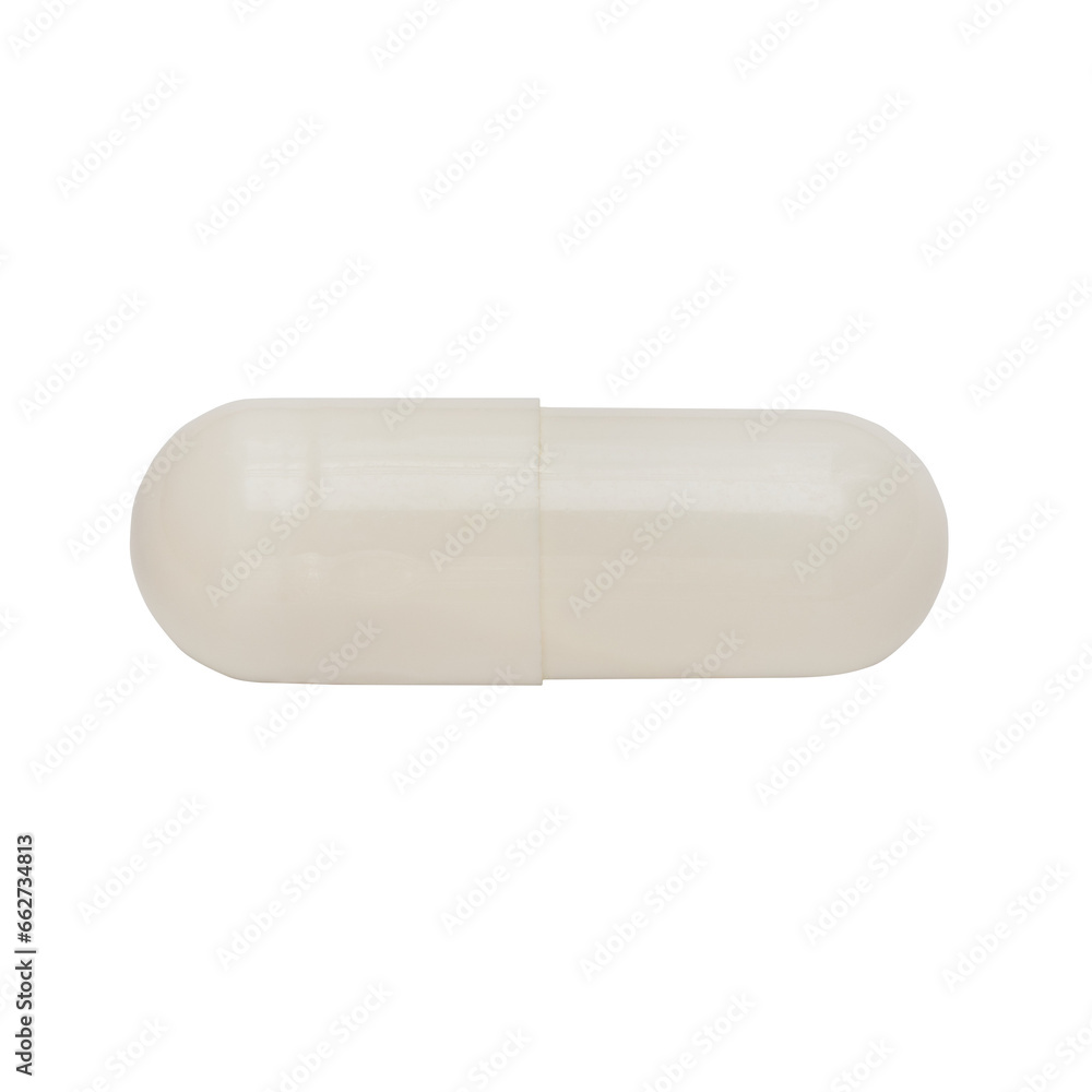 A pill of white color isolated on a white background. Close-up. Top view. PNG. A pill of white color isolated on a white background. Close-up. Top view. PNG.