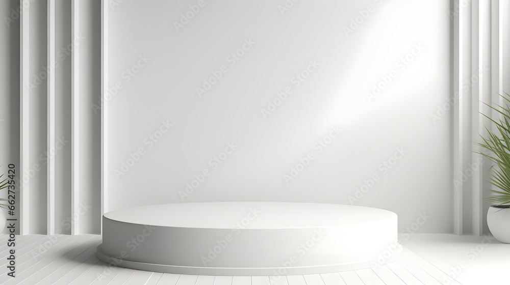 3d render of white mockup podium background, Luxury minimal scene, Promotion display 3d render of white mockup podium background, Luxury minimal scene, Promotion display