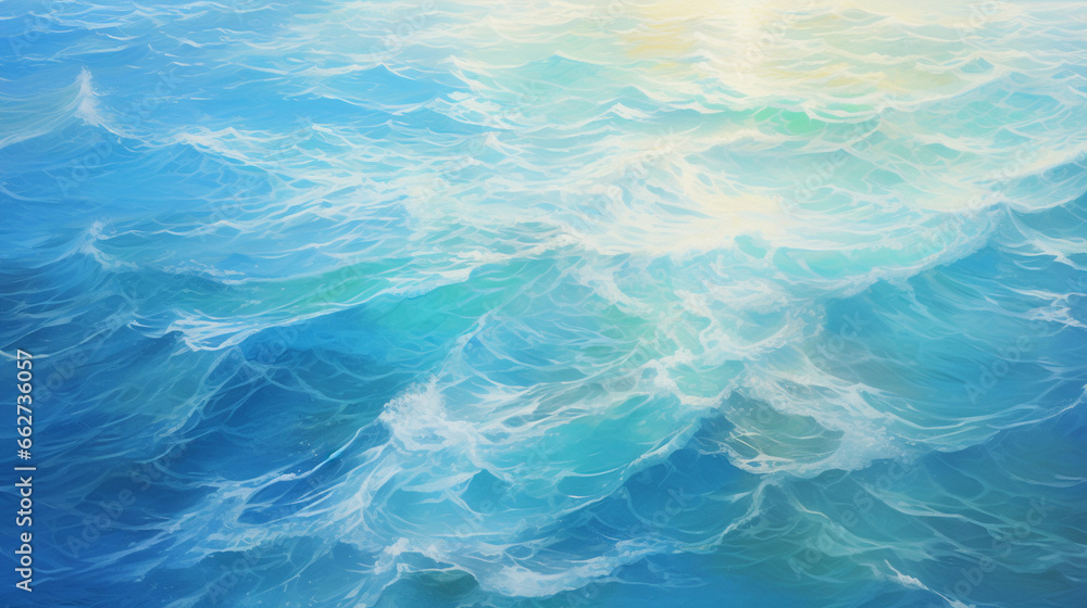 海の表面の波を描いたテクスチャー背景素材 海の表面の波を描いたテクスチャー背景素材