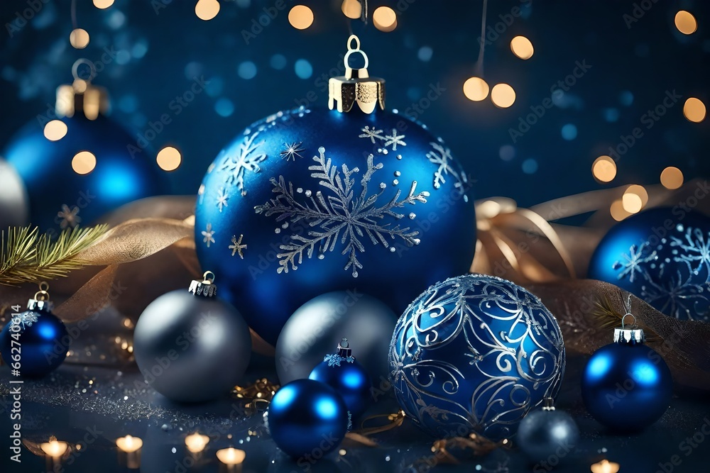 christmas background with balls and snowflakes christmas background with balls and snowflakes