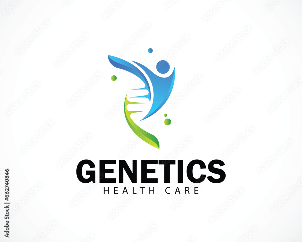 genetics logo creative DNA biology health care people design concept medical genetics logo creative DNA biology health care people design concept medical