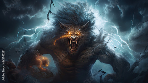 Full Moon Werewolf Transformation