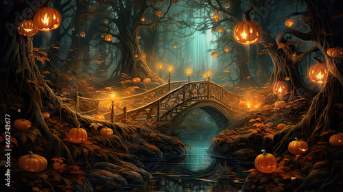 Enchanted Pumpkin Bridge