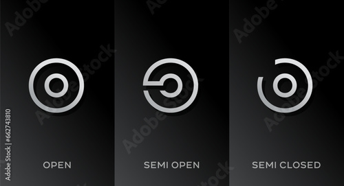 Set of letter O logo icon design template elements