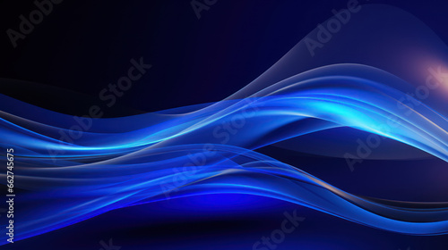 Abstract 3d blue background with waves