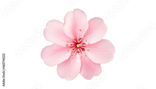 pink flower isolated on transparent background cutout © Papugrat