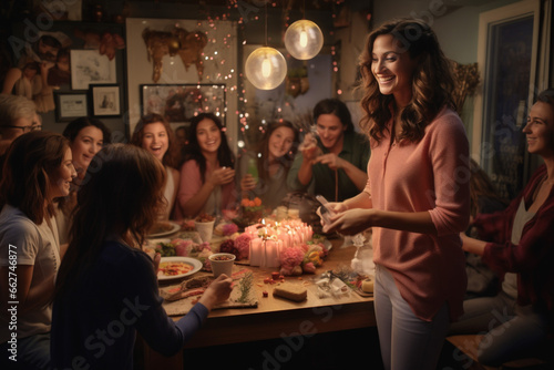 photo of women She meticulously planned a surprise birthday party for her best friend