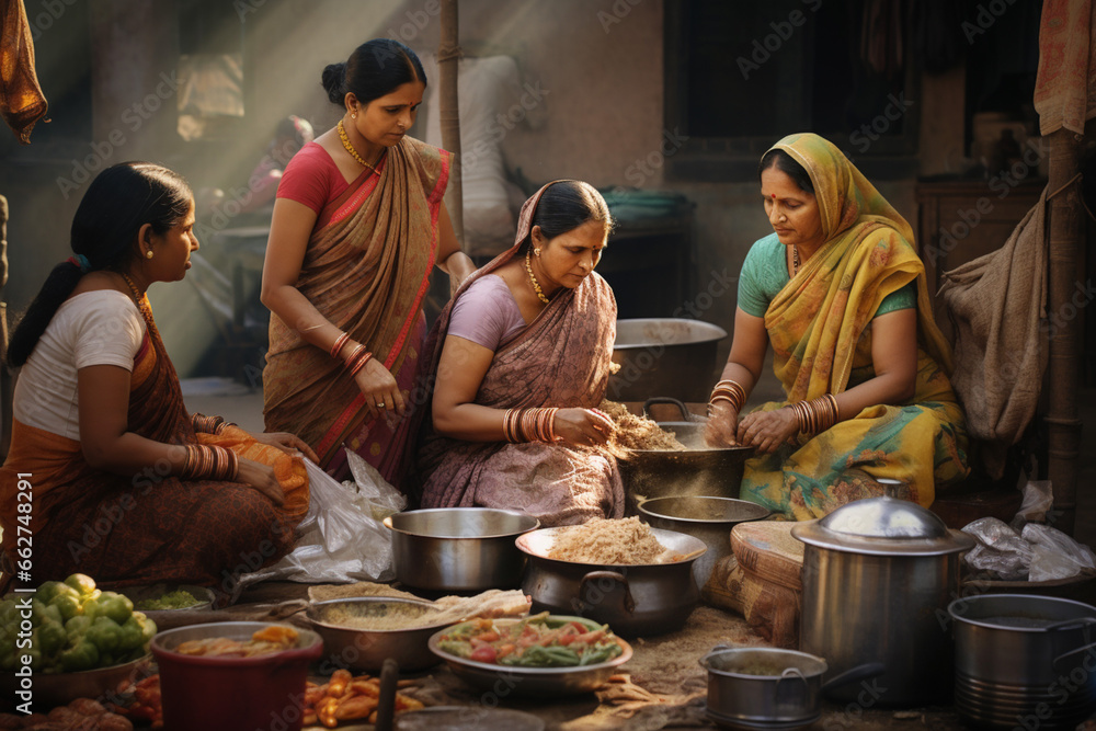 photo of women She organized neighborhood potlucks, fostering a sense of community photo of women She organized neighborhood potlucks, fostering a sense of community
