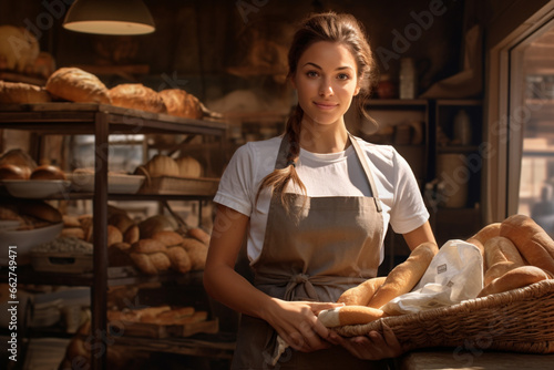 photo of women She ran a small bakery business from her own kitchen