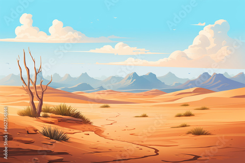 barren desert landscape