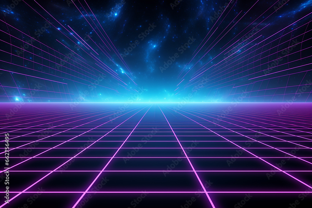 Colorful futuristic neon line technology introduction background - illustration 3d graphic technology background concept, abstract back ground Colorful futuristic neon line technology introduction background - illustration 3d graphic technology background concept, abstract back ground