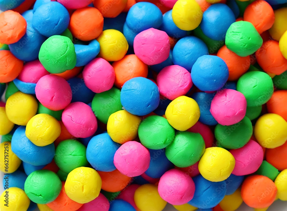 background with small multicolored plasticine balls background with small multicolored plasticine balls