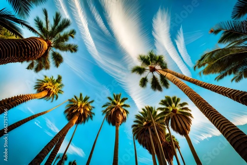 palm trees on the beach