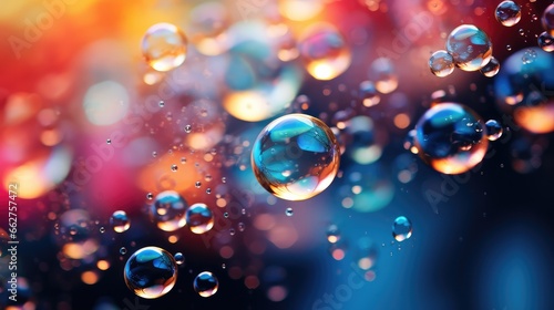 Colourful Bubbles Abstract Background