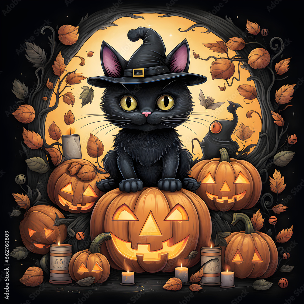 Cherish the cuteness of Halloween with our endearing illustrations! Adorable pumpkins, ghosts, bats, and witches bring warmth and charm to your products. Cherish the cuteness of Halloween with our endearing illustrations! Adorable pumpkins, ghosts, bats, and witches bring warmth and charm to your products.