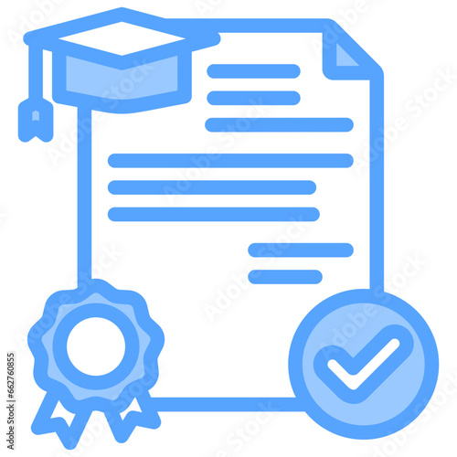 License Blue Icon